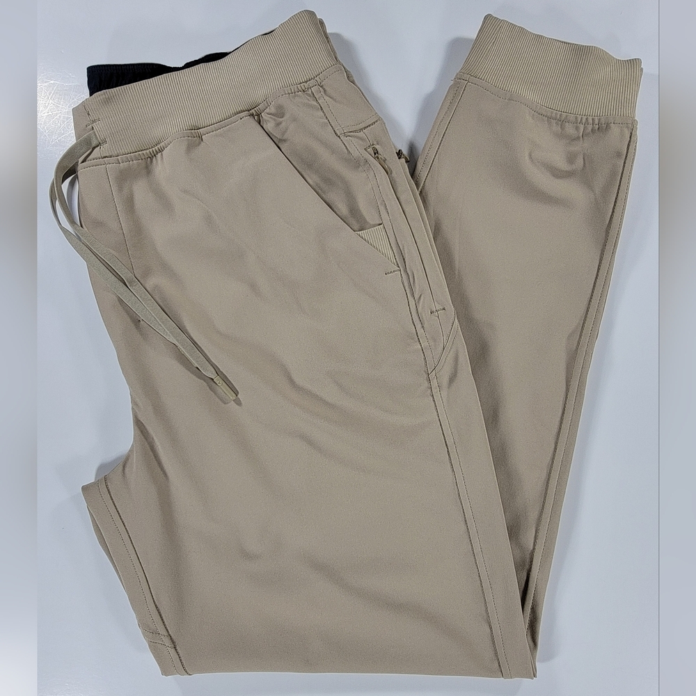 NEW Birddogs Joggers UNLINED Beige Stretch Athletic Casual Mens XL Performance